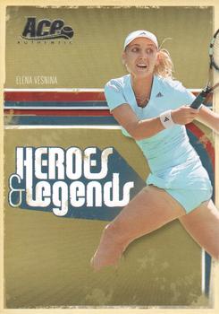 2006 Ace Authentic Heroes & Legends #96 Elena Vesnina Front