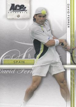 2007 Ace Authentic Straight Sets #10 David Ferrer Front