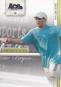 2007 Ace Authentic Straight Sets #25 Mike Bryan Front