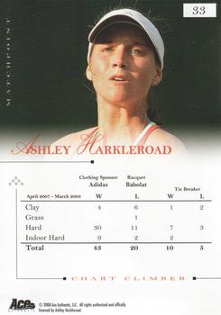 2008 Ace Authentic Match Point #33 Ashley Harkleroad Back