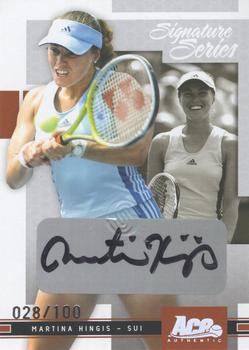 2005 Ace Authentic Signature Series - Autograph #38 Martina Hingis Front