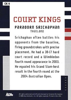 2005 Ace Authentic Signature Series - Court Kings #CK-9 Paradorn Srichaphan Back