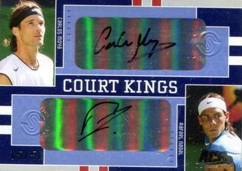 2005 Ace Authentic Signature Series - Court Kings Dual Autograph #CK-12 Carlos Moya / Rafael Nadal Front