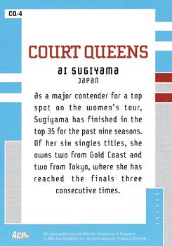 2005 Ace Authentic Signature Series - Court Queens #CQ-4 Ai Sugiyama Back