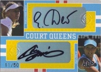 2005 Ace Authentic Signature Series - Court Queens Dual Autograph #CQ-14 Elena Dementieva / Ai Sugiyama Front