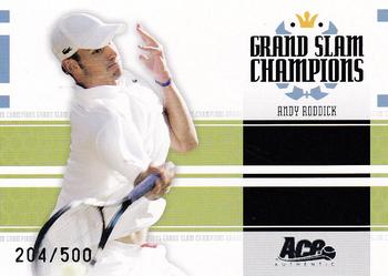 2005 Ace Authentic Signature Series - Grand Slam Champions #GS-2 Andy Roddick Front