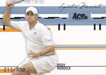 2005 Ace Authentic Signature Series - Signature Moments #SM-2 Andy Roddick Front