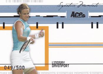 2005 Ace Authentic Signature Series - Signature Moments #SM-8 Lindsay Davenport Front