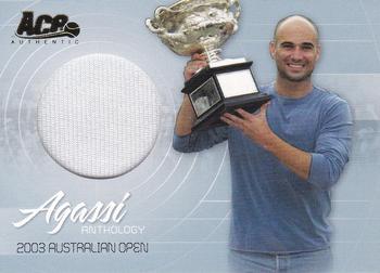 2006 Ace Authentic Grand Slam - Agassi Anthology Materials #AG-8 Andre Agassi Front