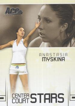 2006 Ace Authentic Grand Slam - Center Court Stars #CC-1 Anastasia Myskina Front
