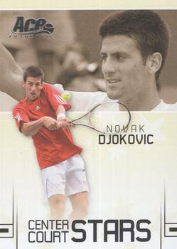 2006 Ace Authentic Grand Slam - Center Court Stars #CC-2 Novak Djokovic Front