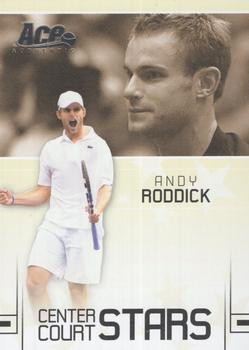 2006 Ace Authentic Grand Slam - Center Court Stars #CC-3 Andy Roddick Front