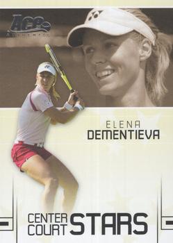 2006 Ace Authentic Grand Slam - Center Court Stars #CC-7 Elena Dementieva Front