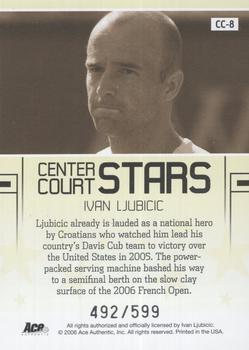 2006 Ace Authentic Grand Slam - Center Court Stars #CC-8 Ivan Ljubicic Back