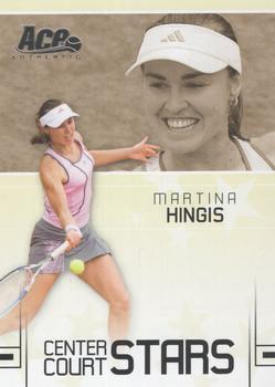 2006 Ace Authentic Grand Slam - Center Court Stars #CC-15 Martina Hingis Front
