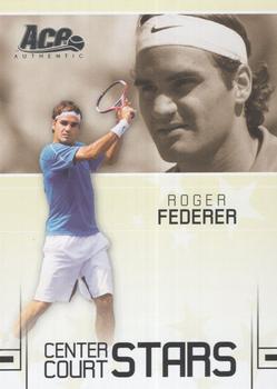 2006 Ace Authentic Grand Slam - Center Court Stars #CC-18 Roger Federer Front