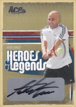 2006 Ace Authentic Heroes & Legends - Autograph #1 Andre Agassi Front