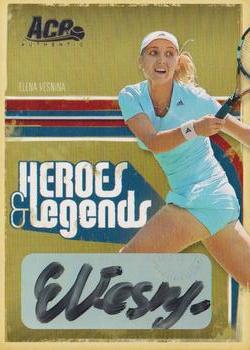 2006 Ace Authentic Heroes & Legends - Autograph #96 Elena Vesnina Front