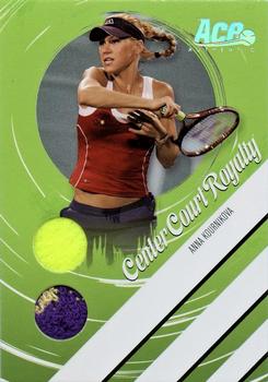 2006 Ace Authentic Heroes & Legends - Center Court Royalty Ball-Towel #CCR-3 Anna Kournikova Front