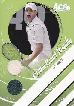 2006 Ace Authentic Heroes & Legends - Center Court Royalty Ball-Towel #CCR-7 Andy Roddick Front