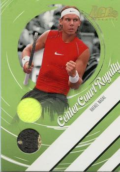2006 Ace Authentic Heroes & Legends - Center Court Royalty Ball-Towel Gold #CCR-8 Rafael Nadal Front