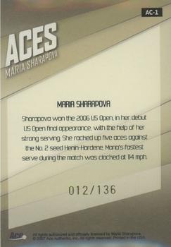 2007 Ace Authentic Straight Sets - Aces Autographs #AC-1 Maria Sharapova Back