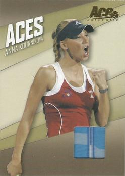 2007 Ace Authentic Straight Sets - Aces Materials #AC-8 Anna Kournikova Front