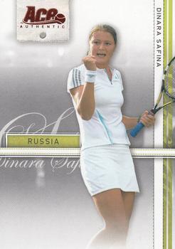 2007 Ace Authentic Straight Sets - Bronze #12 Dinara Safina Front