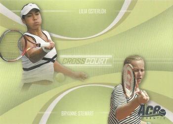 2007 Ace Authentic Straight Sets - Cross Court #CC-5 Lilia Osterloh / Bryanne Stewart Front