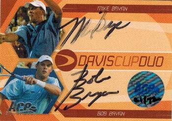 2007 Ace Authentic Straight Sets - Davis Cup Duos Autographs #DC4 Bob Bryan / Mike Bryan Front