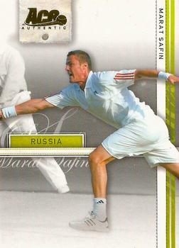 2007 Ace Authentic Straight Sets - Gold #22 Marat Safin Front