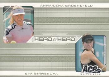 2007 Ace Authentic Straight Sets - Head to Head #HH-5 Anna-Lena Groenefeld / Eva Birnerova Front