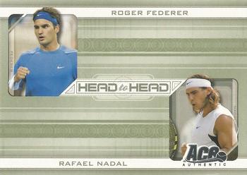 2007 Ace Authentic Straight Sets - Head to Head #HH-6 Roger Federer / Rafael Nadal Front