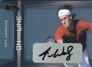 2007 Ace Authentic Straight Sets - On The Line Autographs #OL-1 Sam Warburg Front