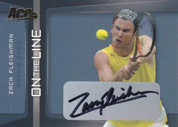 2007 Ace Authentic Straight Sets - On The Line Autographs #OL-3 Zack Fleishman Front