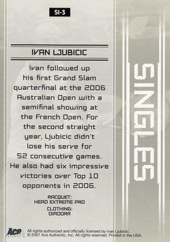 2007 Ace Authentic Straight Sets - Singles #SI-3 Ivan Ljubicic Back