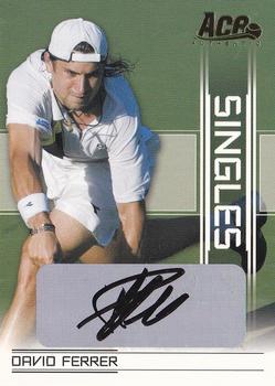 2007 Ace Authentic Straight Sets - Singles Autographs #SI7 David Ferrer Front