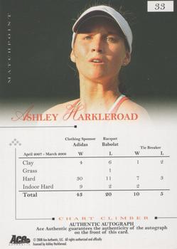 2008 Ace Authentic Match Point - Autographs #33 Ashley Harkleroad Back