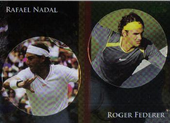 2011 Ace Authentic Match Point 2 - Dual Pogs #DP1 Roger Federer / Rafael Nadal Front