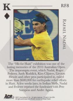 2011 Ace Authentic Match Point 2 - Royal Flush #RF8 Rafael Nadal Back
