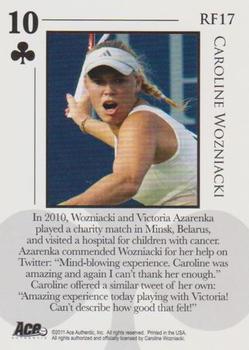 2011 Ace Authentic Match Point 2 - Royal Flush #RF17 Caroline Wozniacki Back