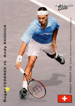 2003 NetPro - Elite Event Major Match-Up #NNO Roger Federer / Andy Roddick Front