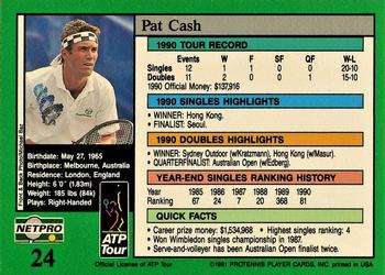 1991 NetPro Tour Stars #24 Pat Cash Back