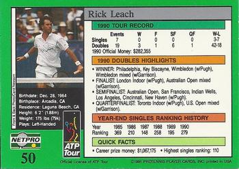 1991 NetPro Tour Stars #50 Rick Leach Back