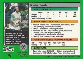 1991 NetPro Tour Stars #79 Kathy Jordan Back