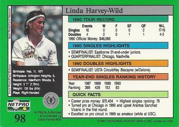 1991 NetPro Tour Stars #98 Linda Harvey-Wild Back