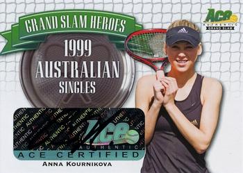 2013 Leaf Ace Authentic Grand Slam - Grand Slam Heroes Autographs #GSH-AK3 Anna Kournikova Front