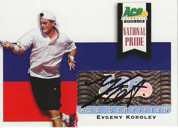 2013 Leaf Ace Authentic Grand Slam - National Pride Autographs #NP-EK1 Evgeny Korolev Front