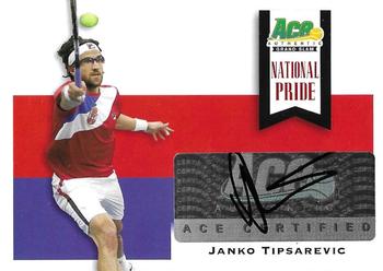 2013 Leaf Ace Authentic Grand Slam - National Pride Autographs #NP-JT1 Janko Tipsarevic Front
