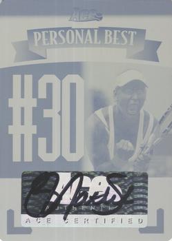 2013 Leaf Ace Authentic Grand Slam - Personal Best Autographs Printing Plates Yellow #PB-BMS Bethanie Mattek-Sands Front